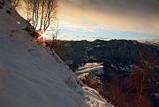 Tramonto invernale sul MONTE GIOCO (1366 m.) il 18 dicembre 2012 - FOTOGALLERY